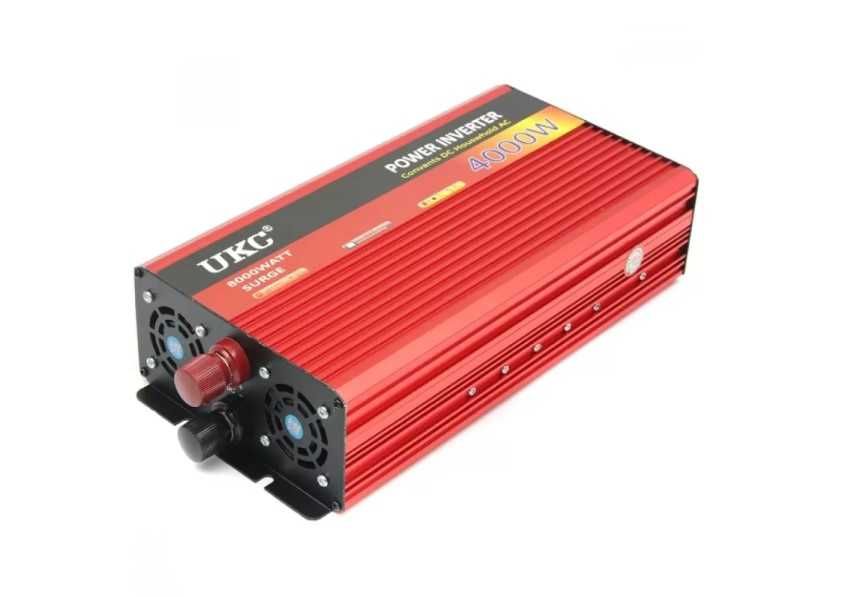 голям 4000w супер мощен инвертор 12v/220v- 24-4000W за кола и камион