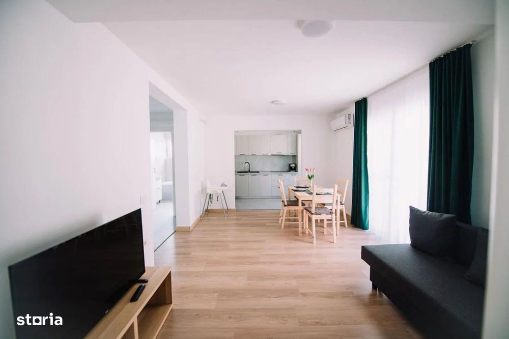 Ap cu 2 camere la cheie, mobilat/utilat + parcare inclusă-105.000 euro