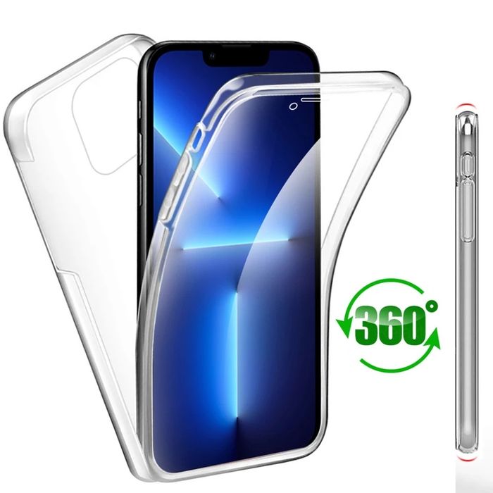 Силиконов 360 Градуса Кейс за Apple iPhone 13 / 13 Pro - прозрачен