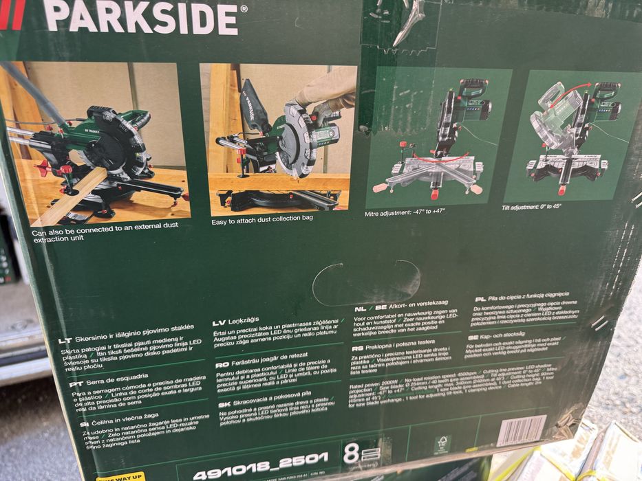 Circular  parkside culisabil panza 254mm 2000w