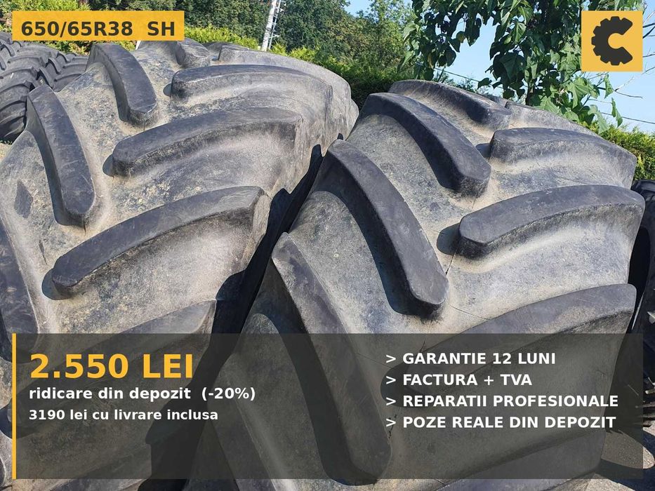 Cauciucuri 650/65R38 Michelin Anvelope Tractor PERECHE SH GARANTIE