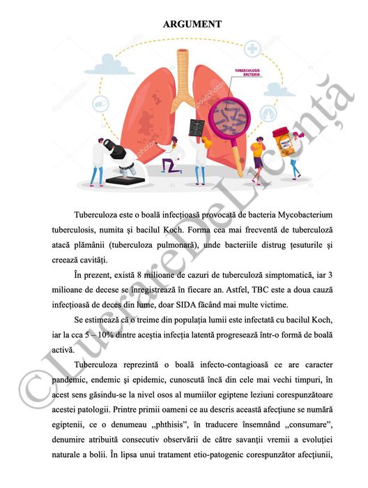 Îngrijirea pacientului cu TBC - PROIECT DE DIPLOMĂ AMG