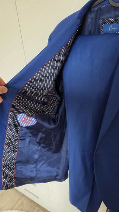 НАМАЛЕНИЕ Мьжки костюм Carducci - размер 52 (slim fit)