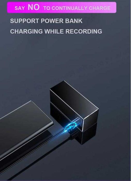 OTG 2хMic 360° DSP Магнитен Шпионски АудиоРекордер Глас Активация 384ч