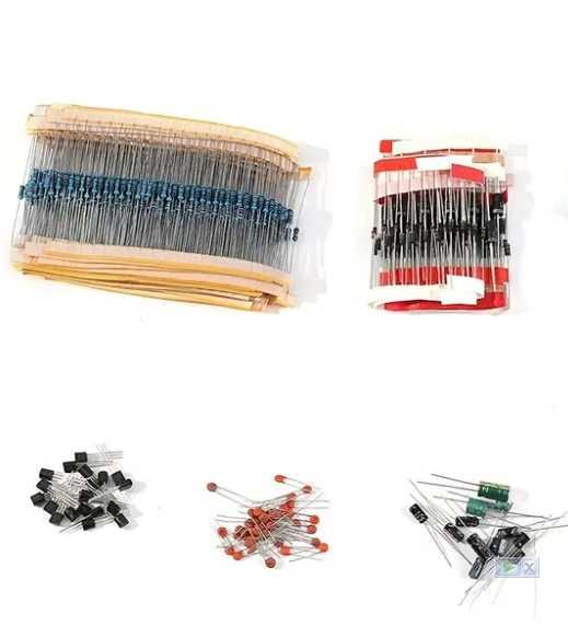 зип набор-диоды-конденсаторы-транзисторы-резисторы-светодиоды.новое