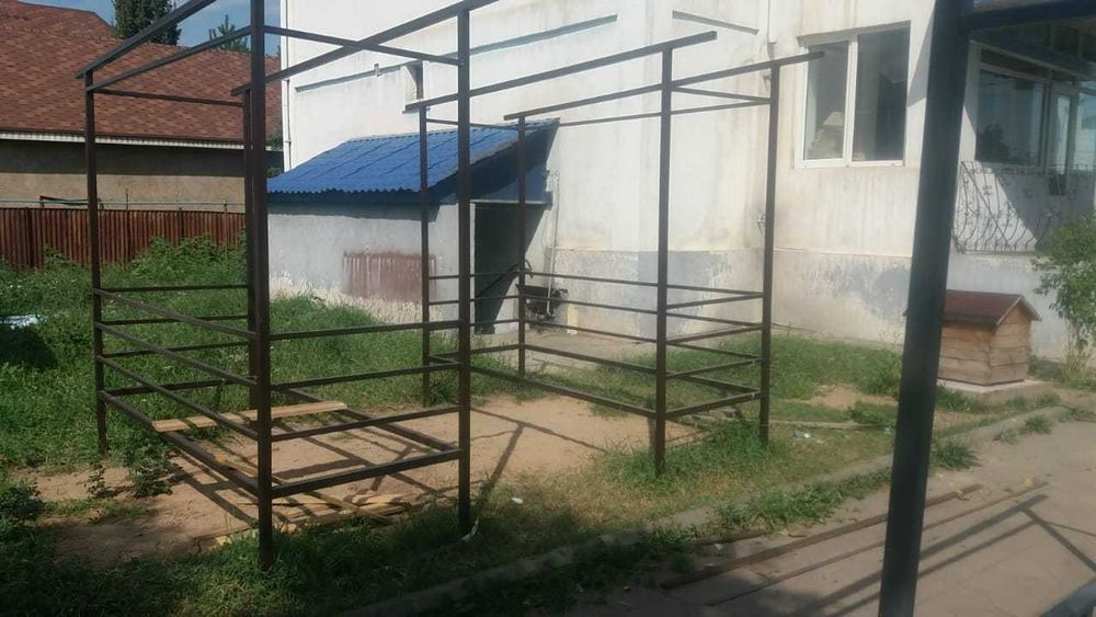 Беседка садовая односкатная