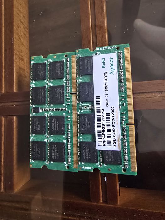 RAM памет за компютър и лаптоп – Corsair 16GB DDR3 / Apacer 16GB DDR3