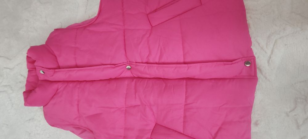 Vestă căptușită, matlasată roz , damă 0XL