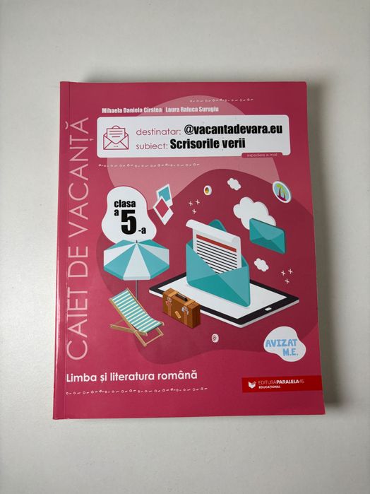 Caiete de vacanta Matematica/Limba și literatura română pentru clasa 5
