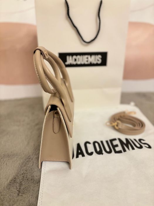 Geantă/Poșetă Jacquemus Le Chiquito Tote Bag crem