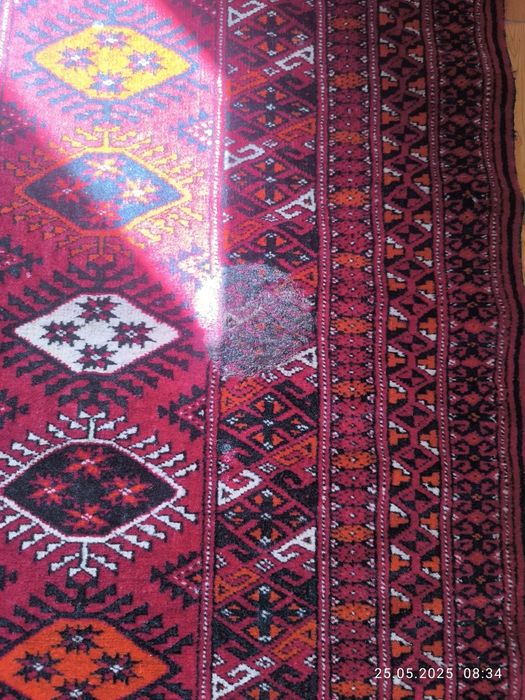 Туркменский шерстяной ковер/gilam ручной работы (2 шт.)