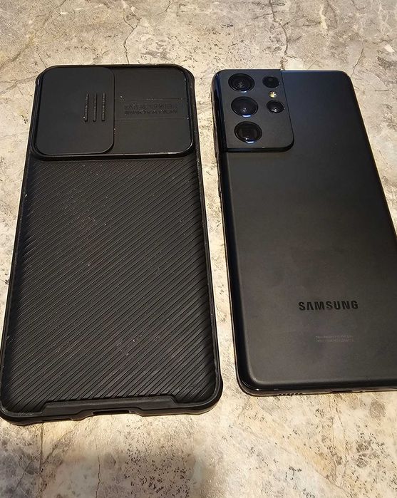 Samsung Galaxy S21 Ultra – отлично състояние, без драскотини, с твърд