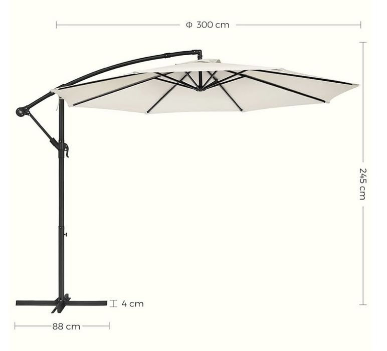 Градински чадър Songmics