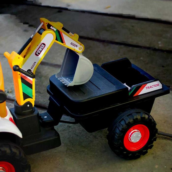 Tractoras electric pentru copii Kinderauto BJEJ1588E 2x35W, 12V white