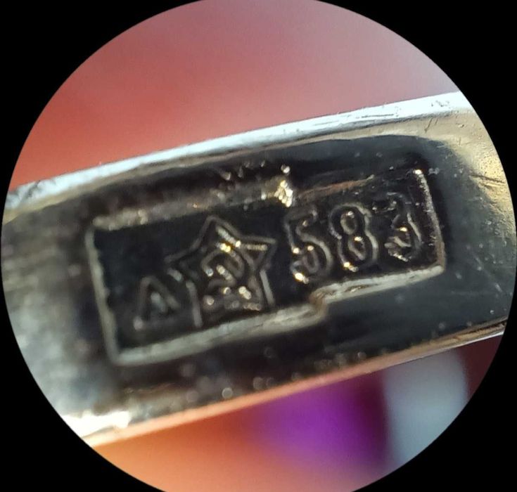 Золотое кольцо, проба 583 СССР, размер 19,5 антиквариат