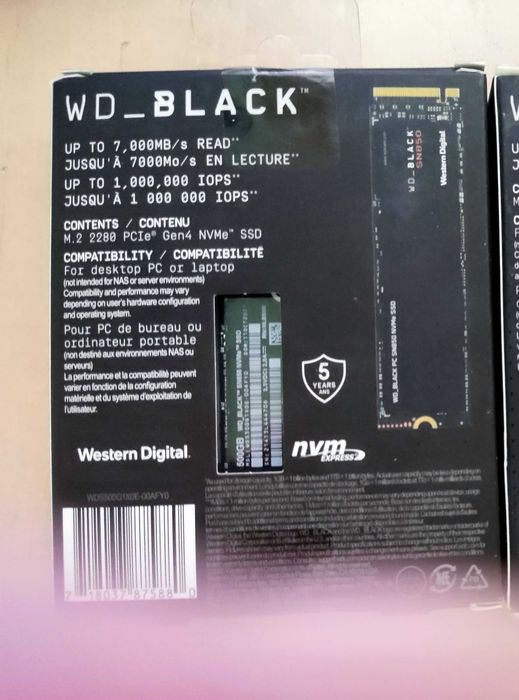 SSD WD SN850 500GB nvme1.4