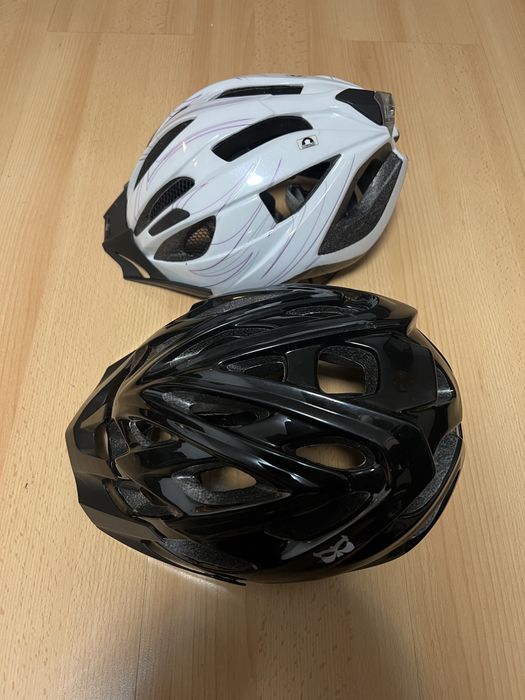 Casca Bicicleta Kali Chakra Solid Black + bonus casca dama Crivit