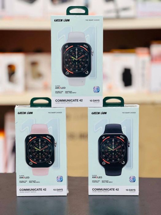 Green lion•smart watch•классик•спортивный•амолед•сим картой