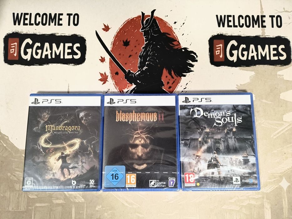 Blasphemous 2, Demons Souls, Mandragora Whispers of the Witch Tree PS5