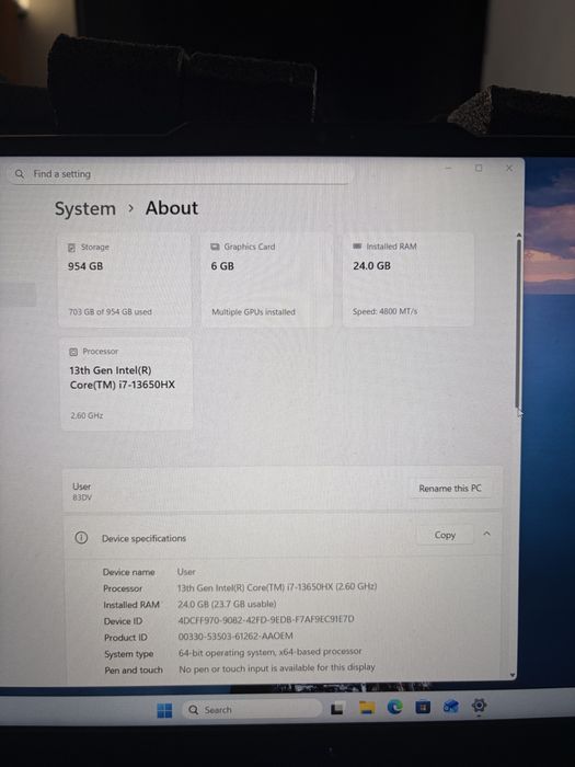 Vand Lenovo LOQ 24GB RAM