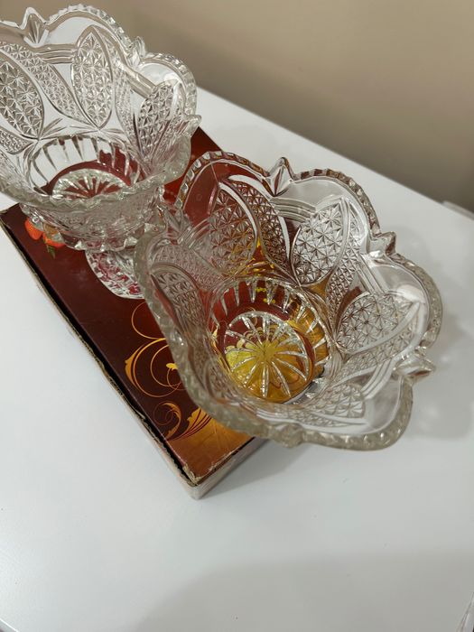 Продается хрустальная посуда, в коробках