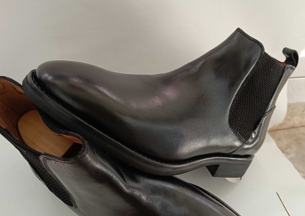Ghete chelsea 44 45 lucrate manual Senator NOI piele naturala
