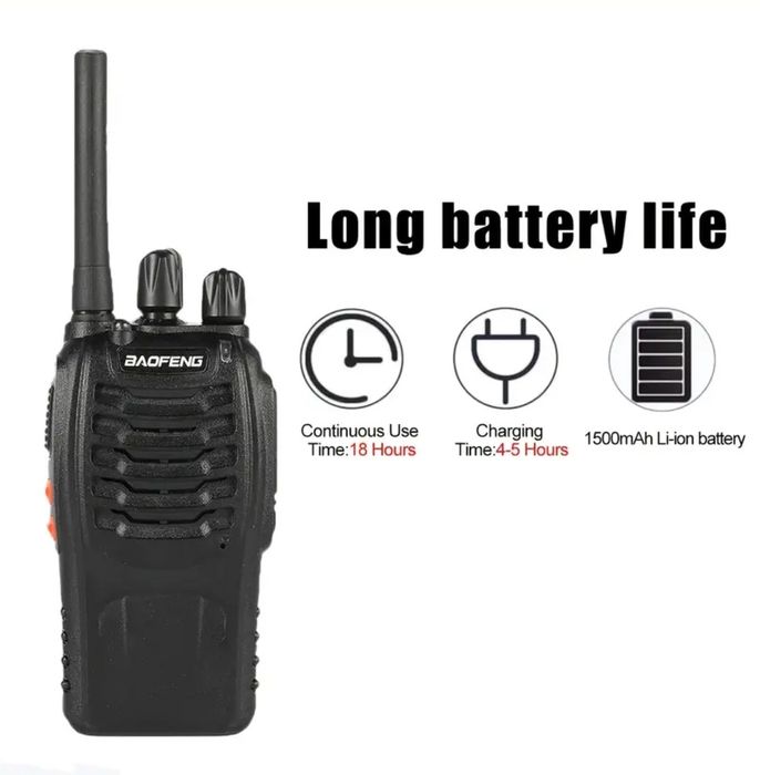 Set 2 Statii Emisie Recepție Walkie Talkie 4-5km Semnal 16 Canale