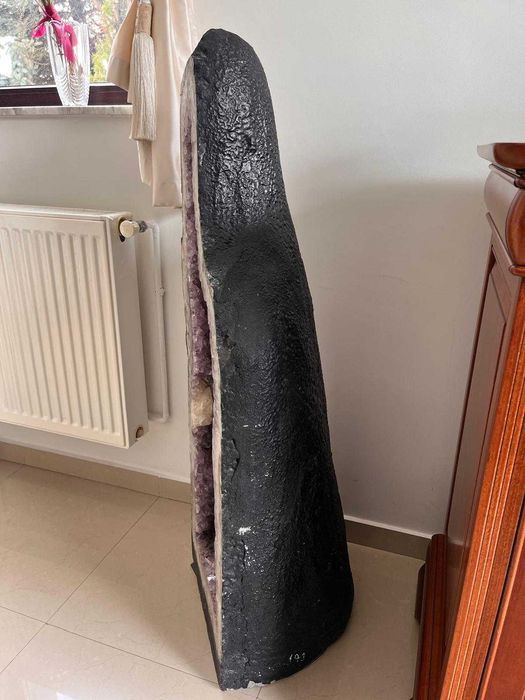 Geodă gigant ametist natural „Catedrală", 120cm, 200kg, de colecție