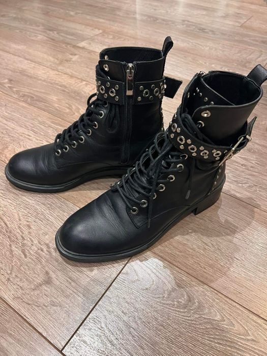 Боти Zara естествена кожа