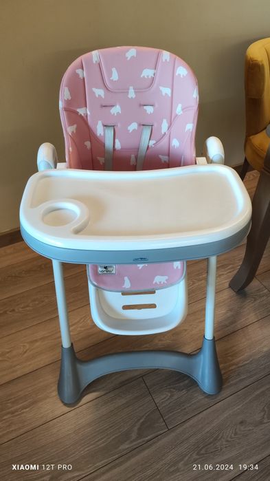 Столче за хранене Lorelli Campanella Pink Bears, Регулируемо, 6-36 мес