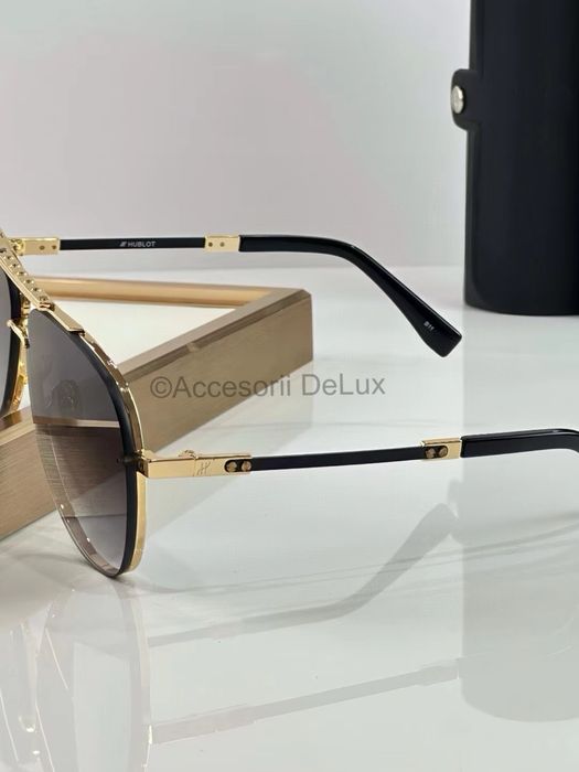Ochelari de Soare Hublot H101 Noi Full Box [Verificare Colet] Gold