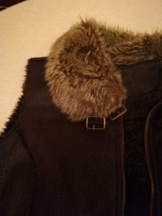 Намалявам eлегантен елек и топличък кафяв елек