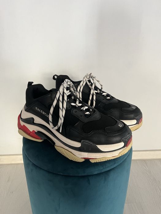 Balenciaga Triple S Black White Red mărimea 41