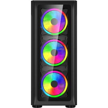 cpu+case with 4 fans and argb controller and cpu fan
