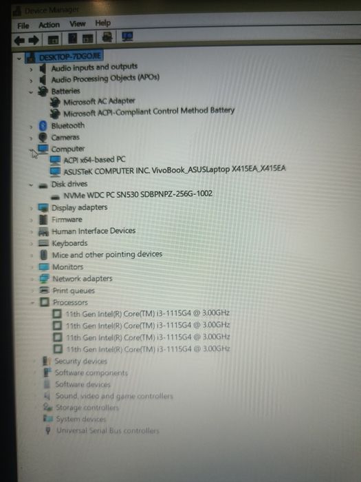Laptop Asus Vivobook X415