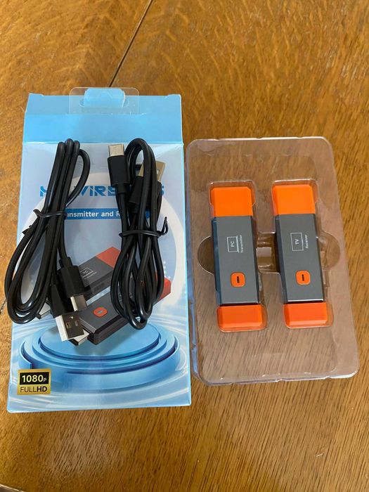 Безжичен HDMI предавател и приемник HASEPE, обхват 50м