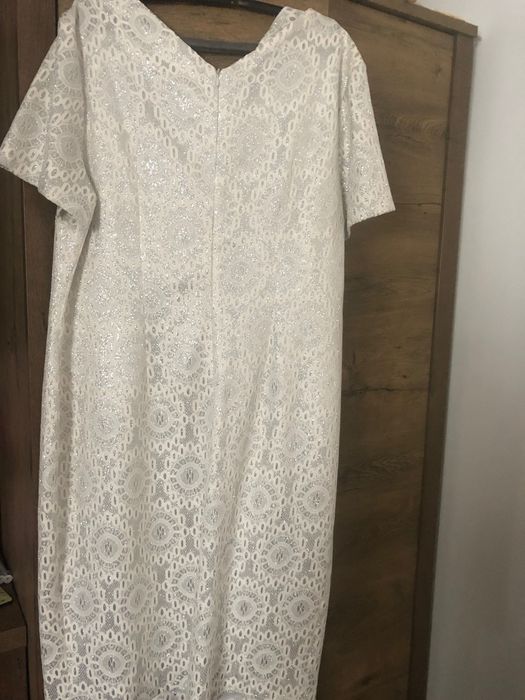 Rochie de zi argintie