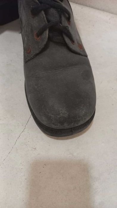 Зимни кожени обувки, кубинки