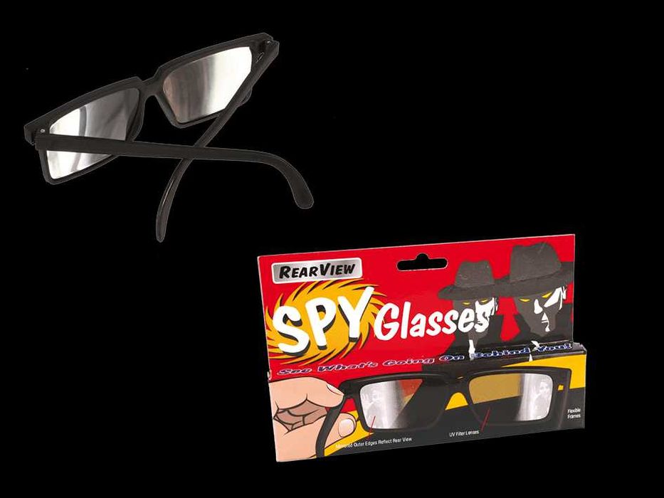 Шпионски очила за обратно виждане. Вижте какво се случва зад Вас.