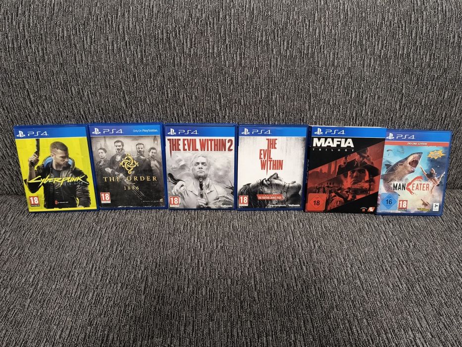 Evil Within 1&2,The Order 1886,Man Eater,Cyberpunk 2077, Mafia Trilogy