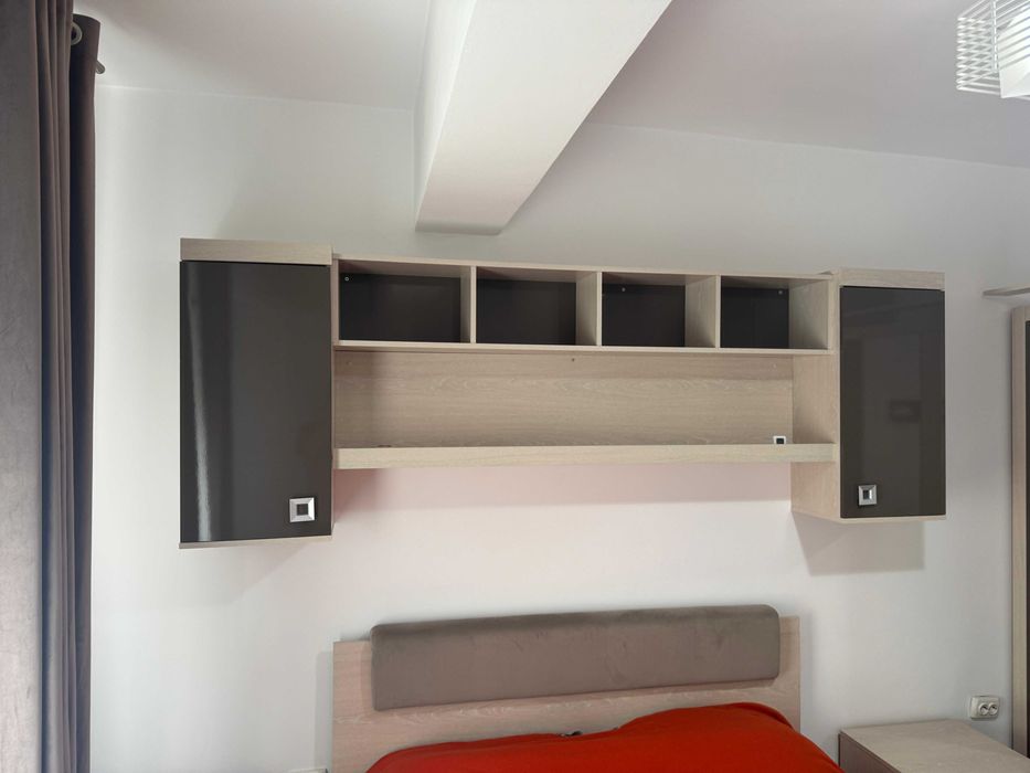 Mobilier dormitor Lems Domino Havana cu șifonier cu 4 uși