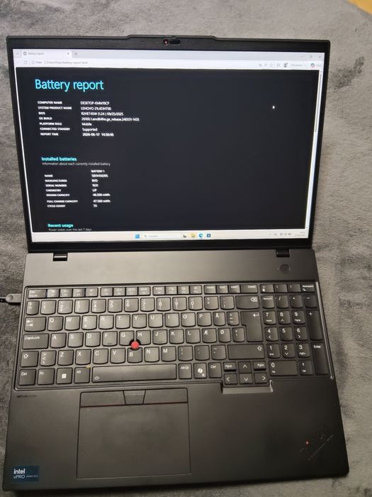 Lenovo Thinkpad L16 gen 1 ,ultra 5-125u,16gb ddr5,ssd 256nvme ,display 16 inch