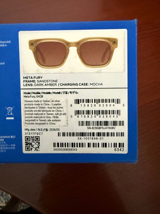 Meta Fury Gen2 320$ ray ban meta
