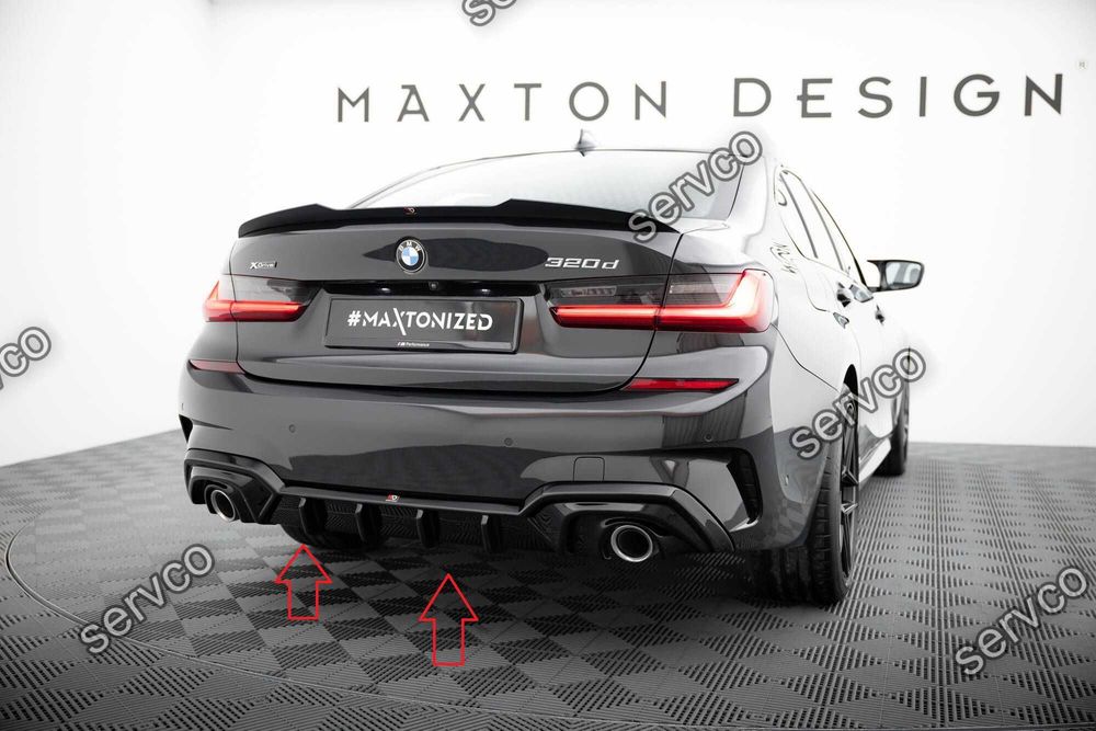 Prelungire difuzor bara spate compatibil cu Bmw Seria 3 M-Pack G20 / G21 2018-2022 v24 - Maxton Design
