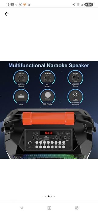 Преносим високоговорител FanFun T17-T, 30W, Bluetooth 5.0, черен, с 2