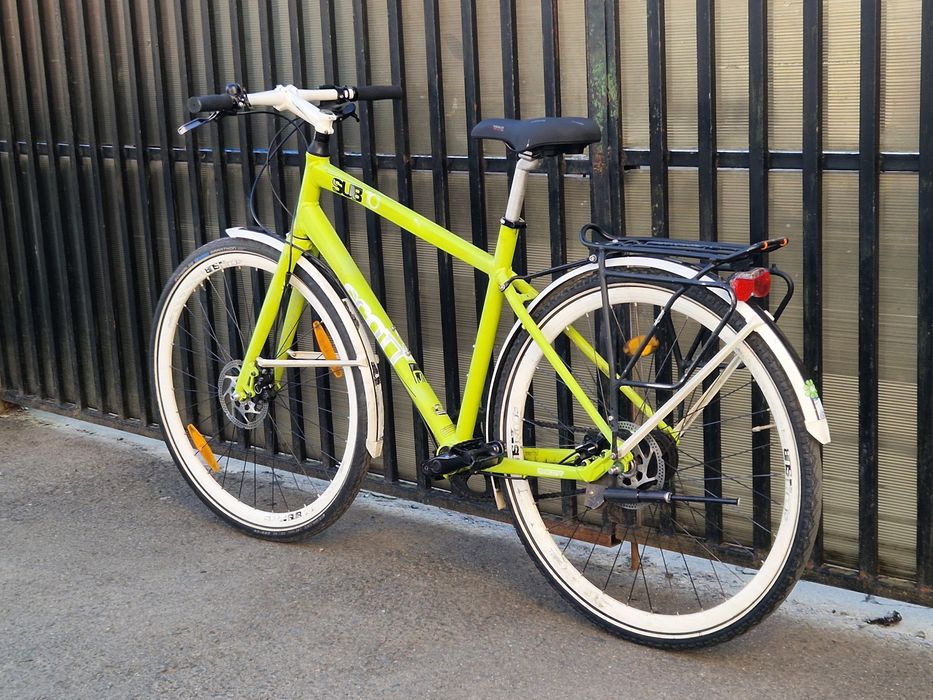 Bicicleta Scott Sub 10 Urban Bike Alfine 8 City Frâne hidraulice Cadru Alu marine L