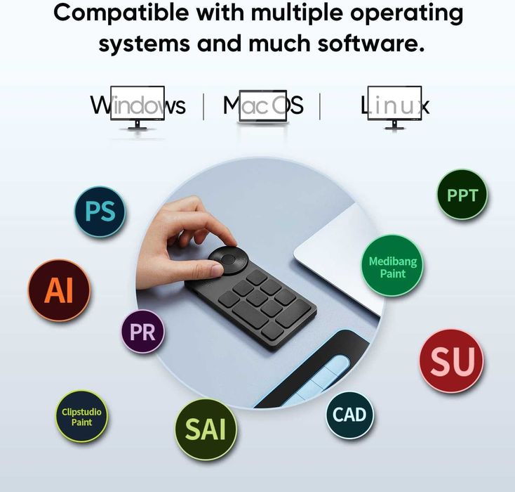 Xp-pen Беспроводная мини клавиатура для графических планшетов