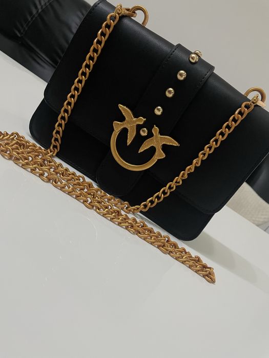 Geanta pinko love one gold