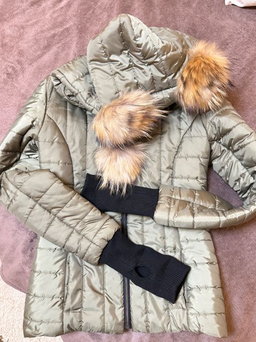 Дамско зимно яке с естествен пух