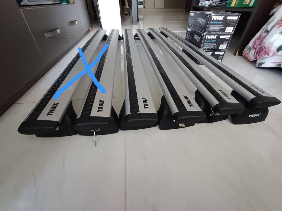 Напречни греди, багажник Thule wingbar evo за Mercedes C-E class